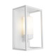 Framed Outdoor Wall Light White Upward Opal Glass E27 60W IP44 Framed Outdoor Wall Light White Upward Opal Glass E27 60W IP44